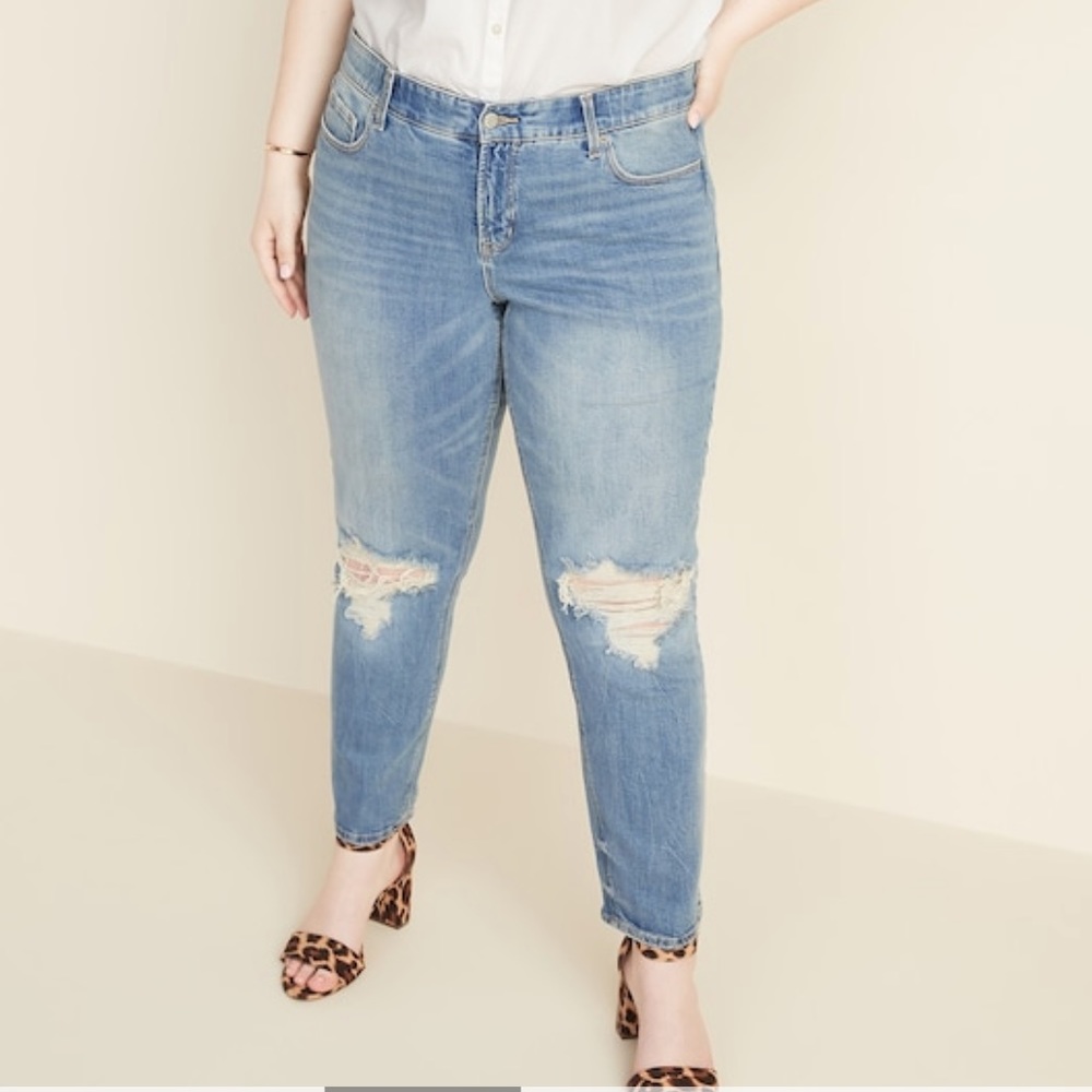 POWER STRAIGHT HIGH RISE SKINNY OLD NAVY 👖